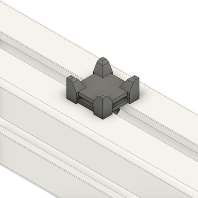 66-110-0 MODULAR SOLUTIONS CABLE TIE DOWNS<br>1/4 TURN CABLE BLOCK, 22MM, BLACK